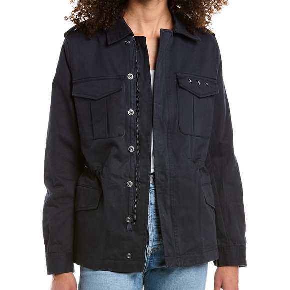 NWOT | Zadig & Voltaire | Kayak Love Punk Military Style Jacket - Picture 2 of 7